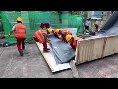 চাপ ইউভি সিআইপিপি আস্তরণের স্থানে নিরাময় পাইপ মেশিন খাঁজবিহীন নির্মাণ মেরামতের পাইপ