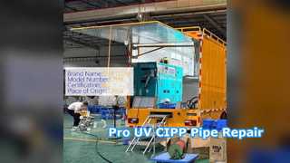 UV CIPP ট্রেঞ্চলেস পাইপ মেরামত সিস্টেম DN200 থেকে DN1800